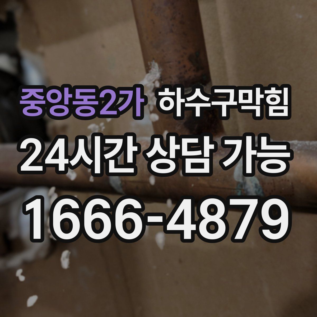 중앙동2가 하수구막힘