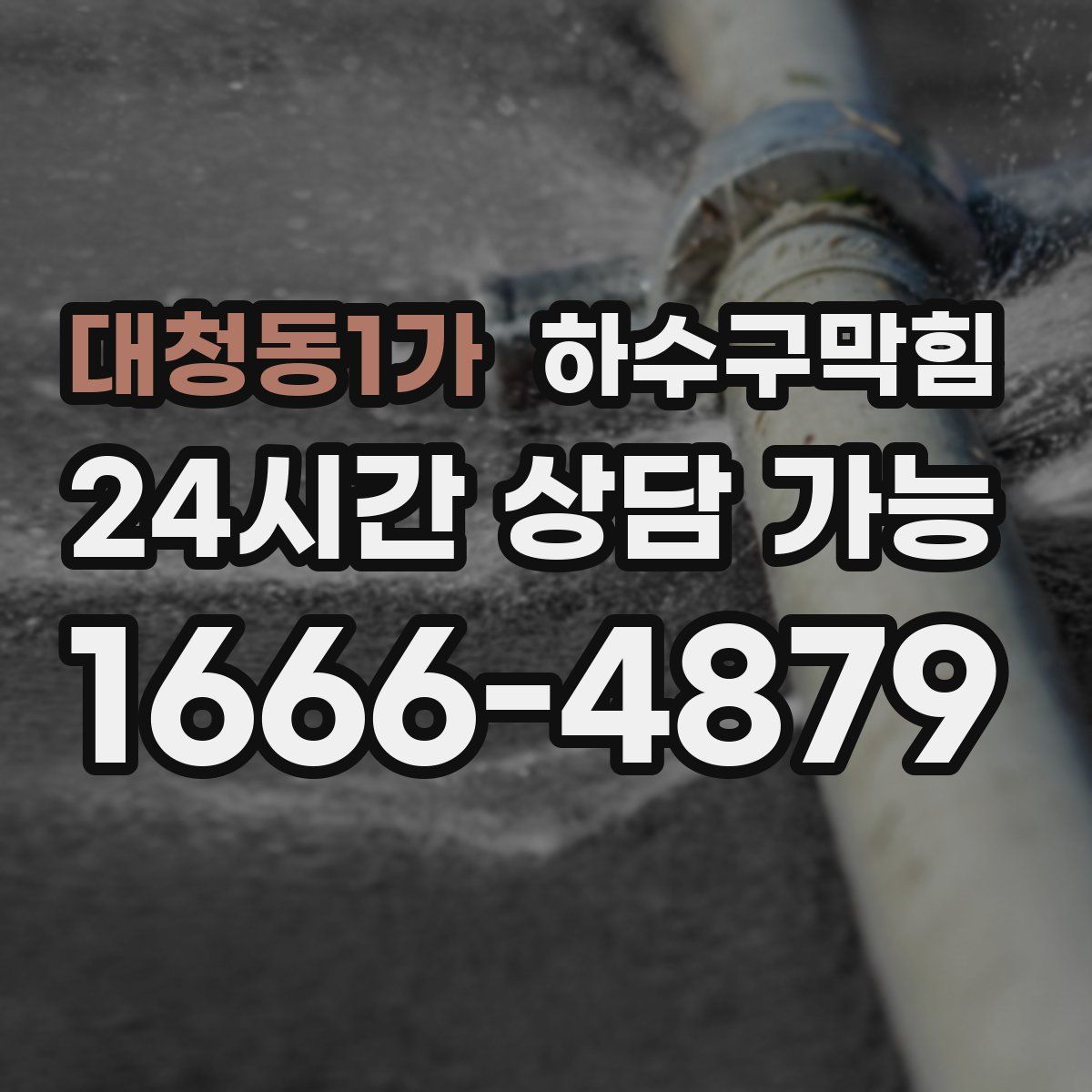 대청동1가 하수구막힘