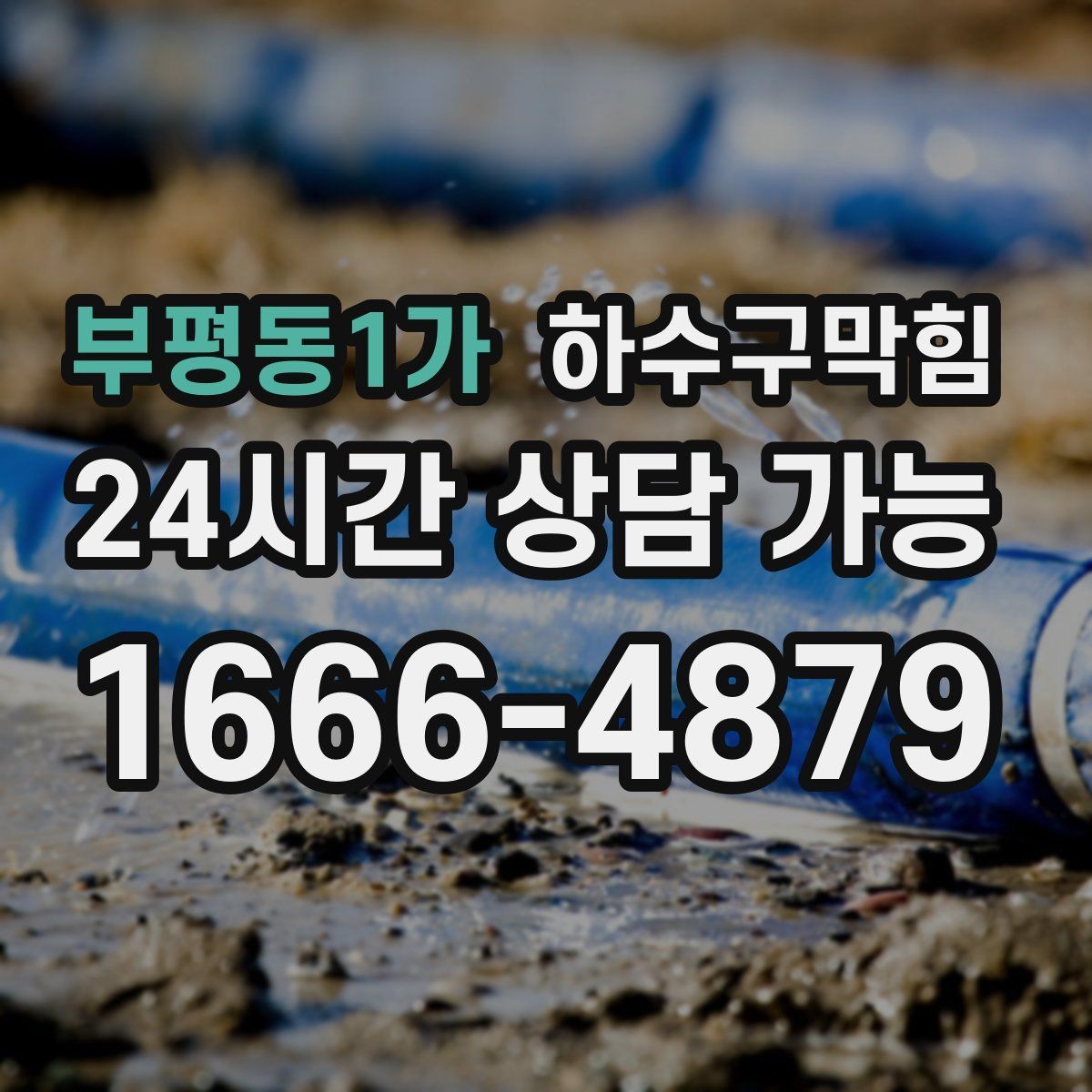 부평동1가 하수구막힘 퇴근길 입구에서 발을 돌린 손님들