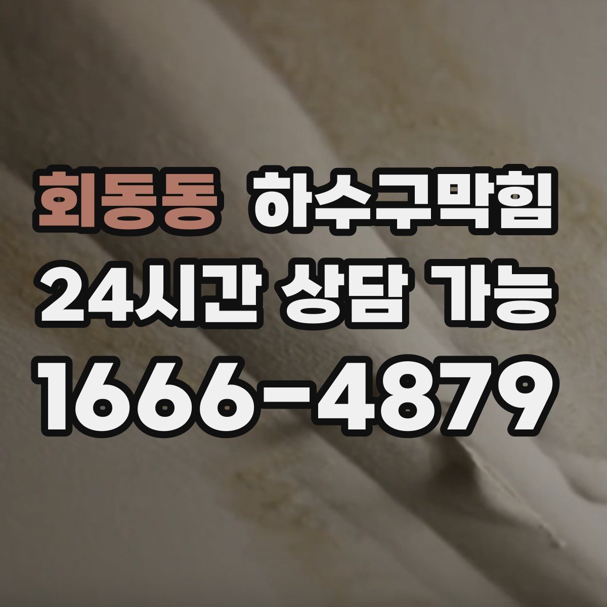 회동동 하수구막힘