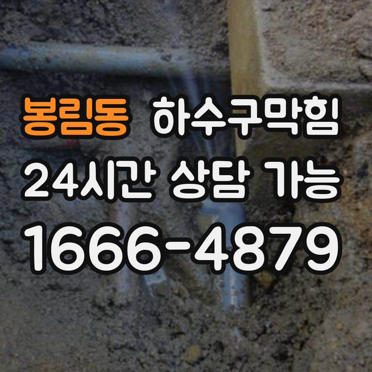 봉림동 하수구막힘