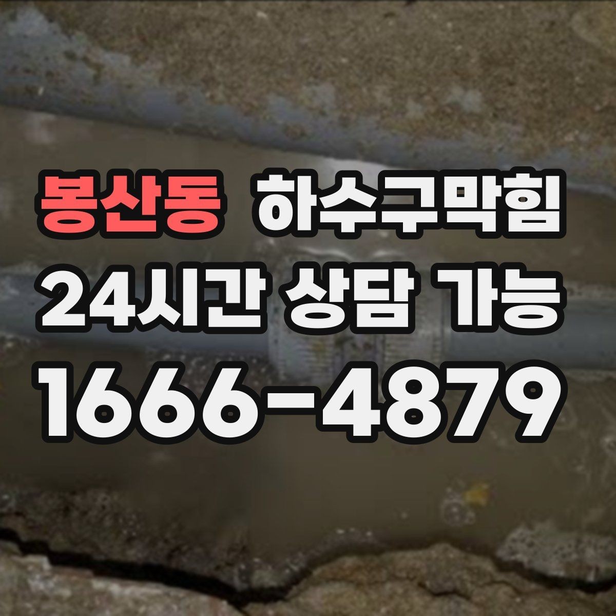 봉산동 하수구막힘 종이 메뉴판이 축축해진 날의 기록