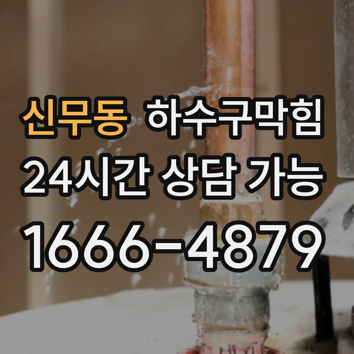 신무동 하수구막힘