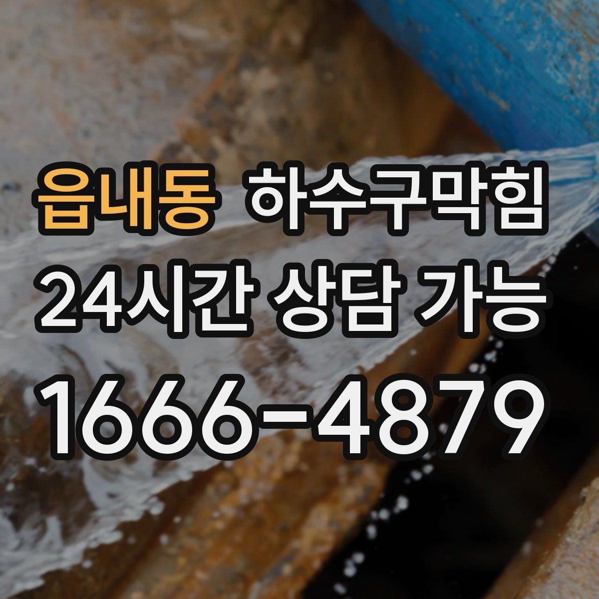 읍내동 하수구막힘 냄새 소독 살균 프로그램