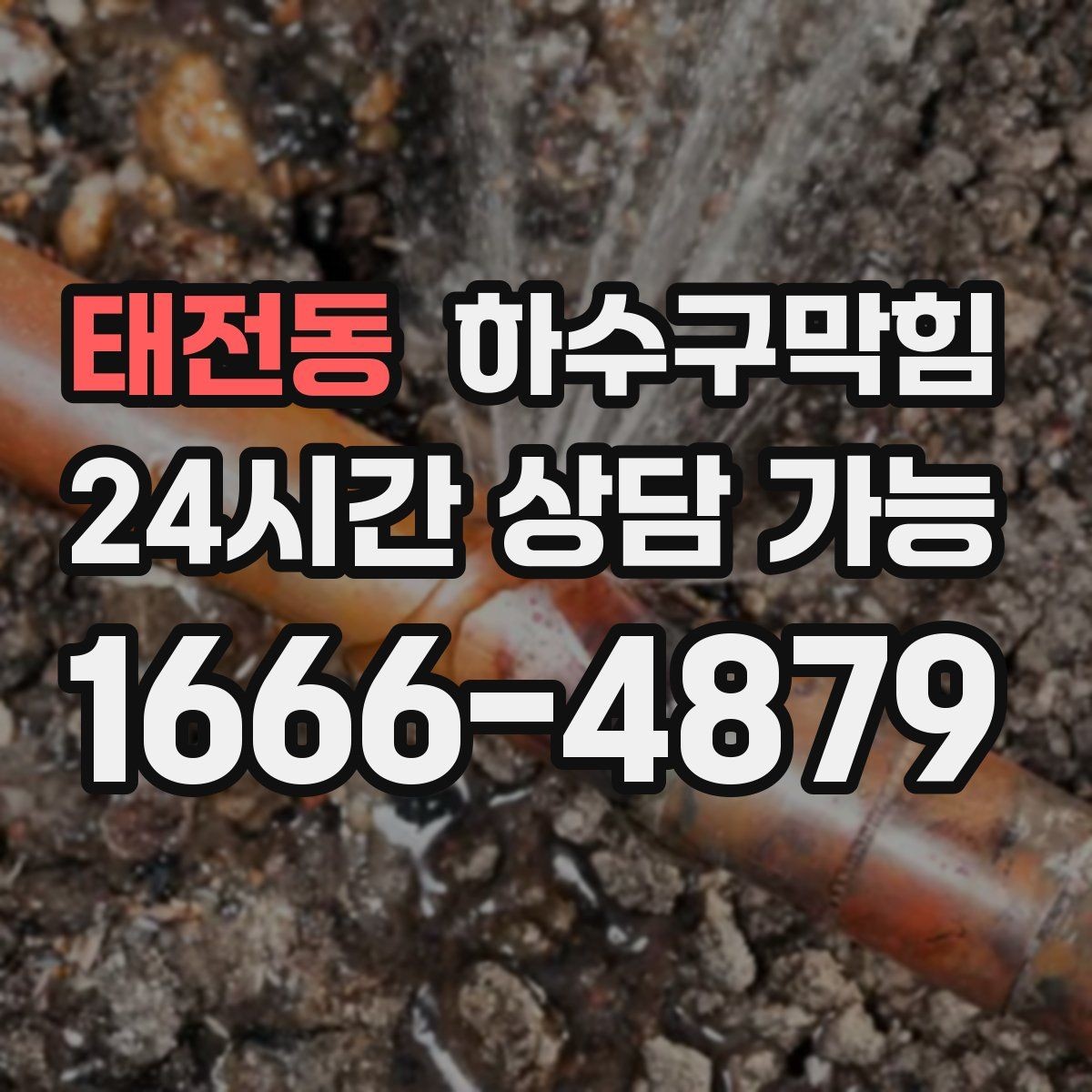 태전동 하수구막힘 새벽 신문이 젖어 있던 출입구