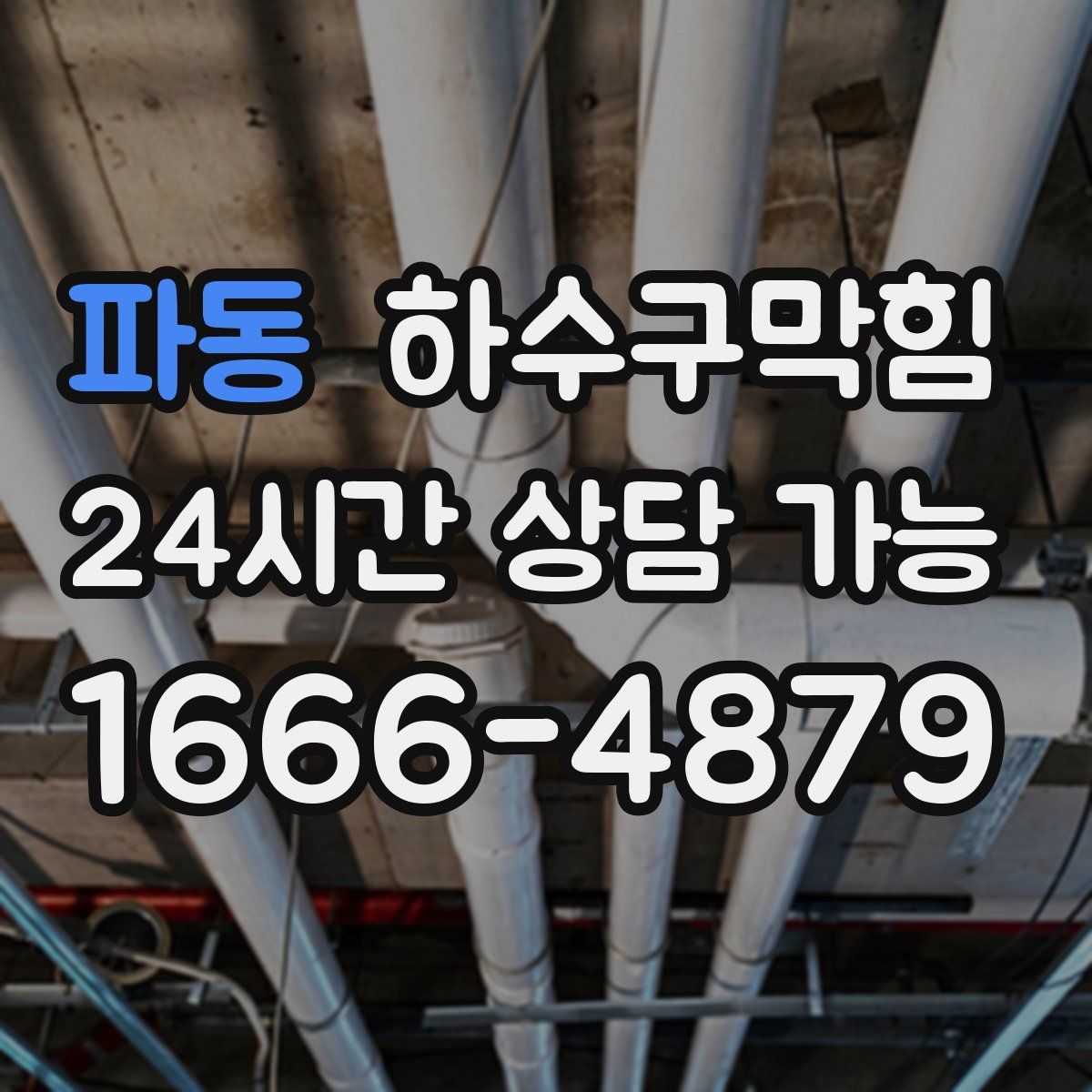 파동 하수구막힘