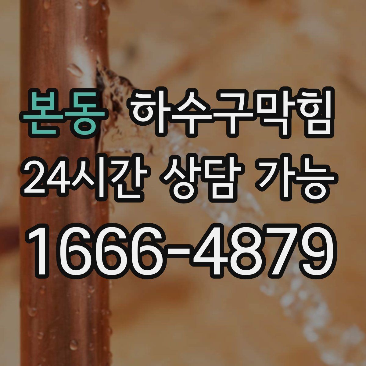 본동 하수구막힘 현관 앞 젖은 자국이 말하는 신호