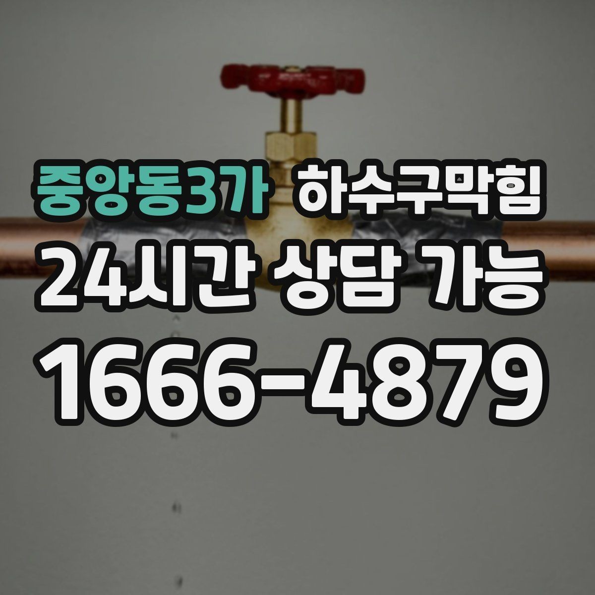 중앙동3가 하수구막힘 다가구 싱크대막힘이 반찬통을 붙잡은 저녁
