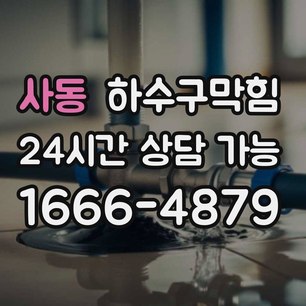 사동 하수구막힘 상가 배수구막힘으로 영업 전 긴급 점검