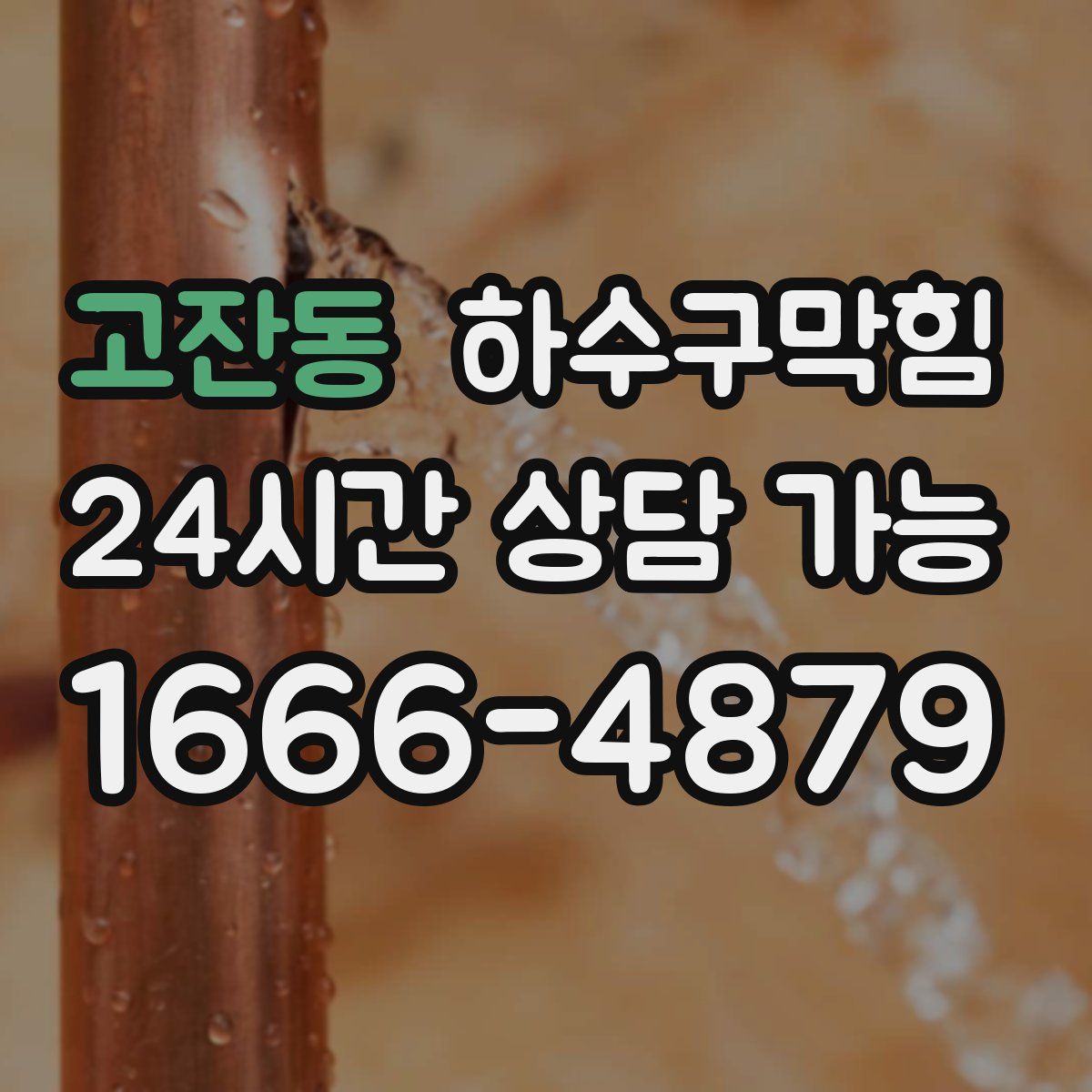 고잔동 하수구막힘