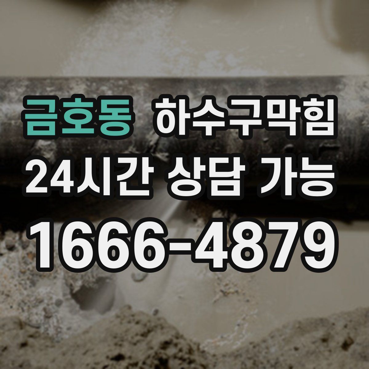 금호동 하수구막힘