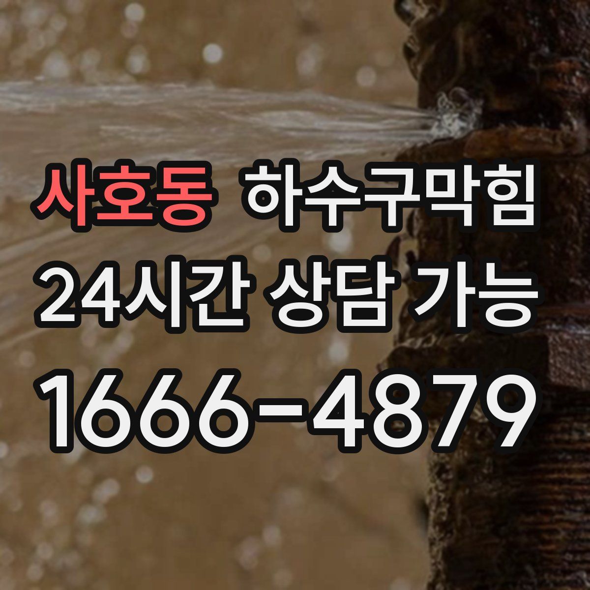 사호동 하수구막힘