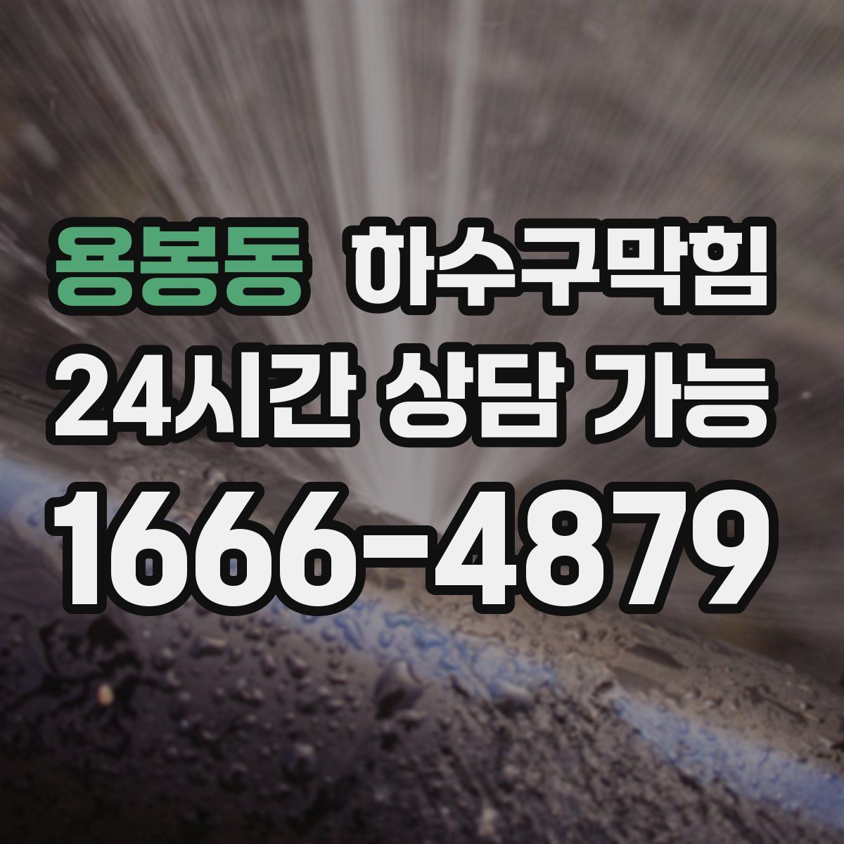 용봉동 하수구막힘