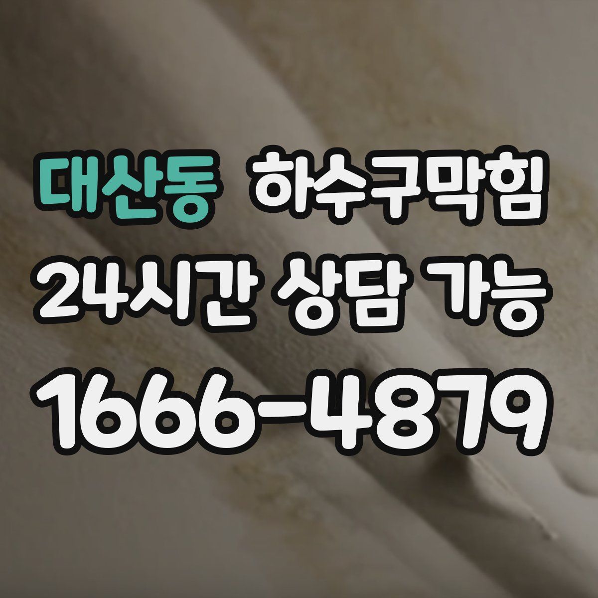 대산동 하수구막힘