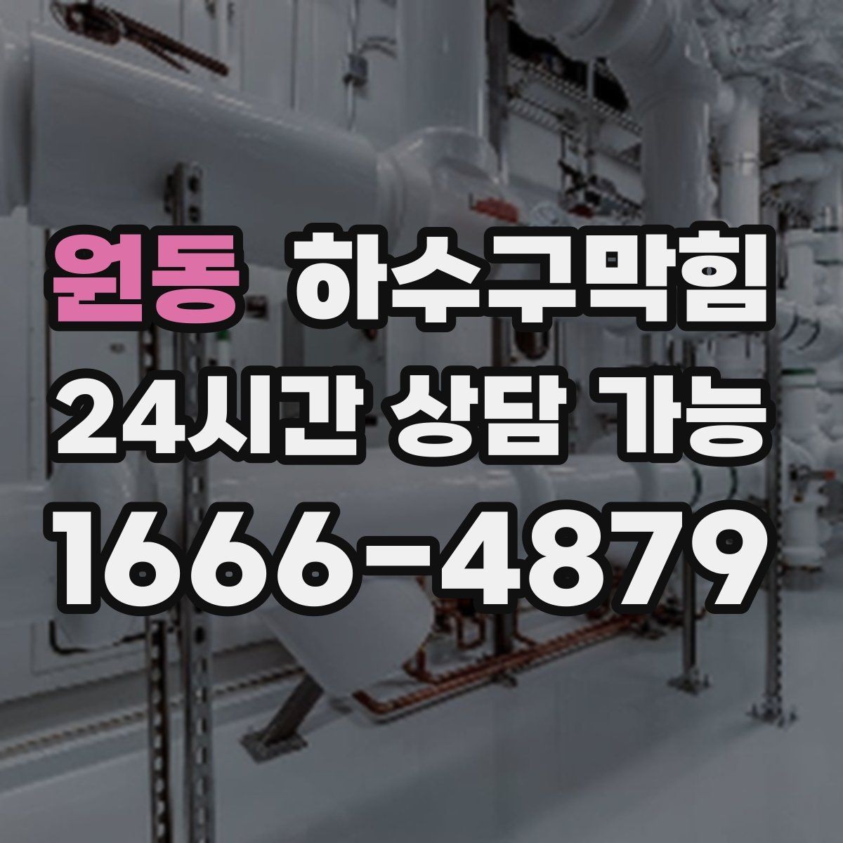 원동 하수구막힘 세탁실 거품 역류 역압 조정