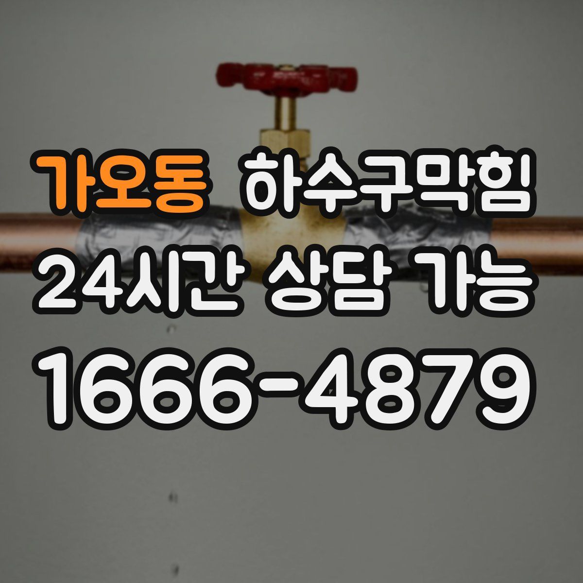 가오동 하수구막힘