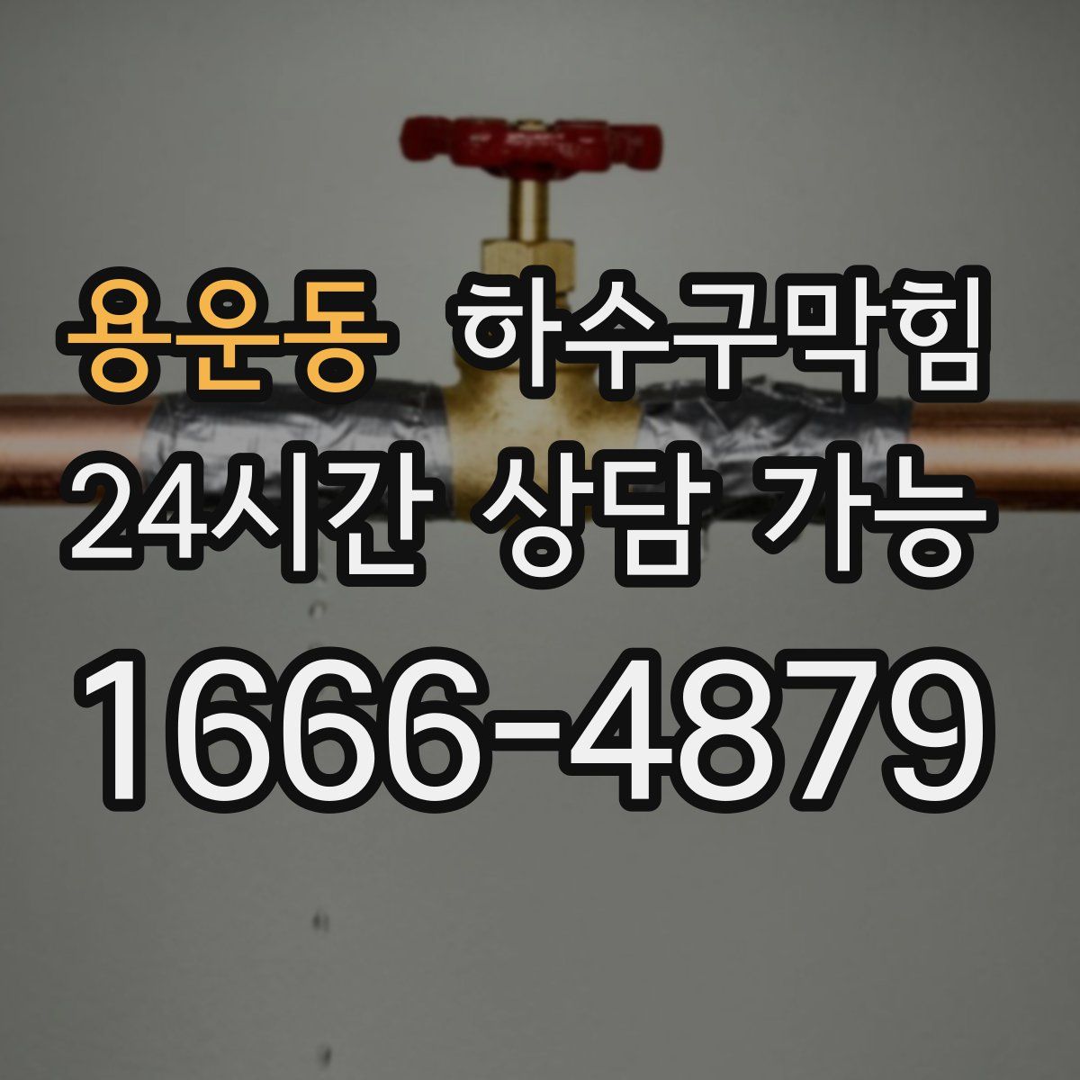 용운동 하수구막힘