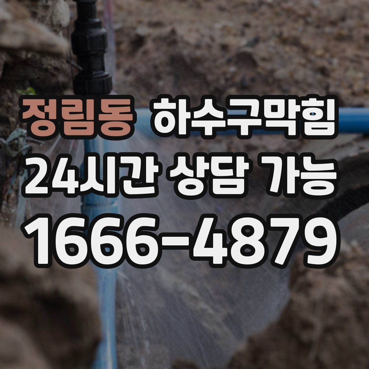 정림동 하수구막힘