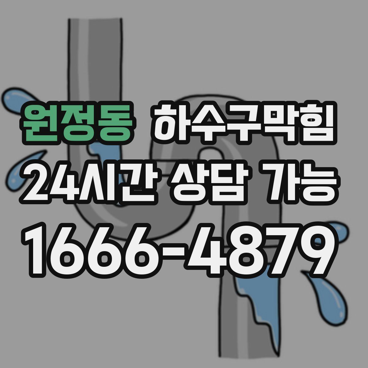 원정동 하수구막힘