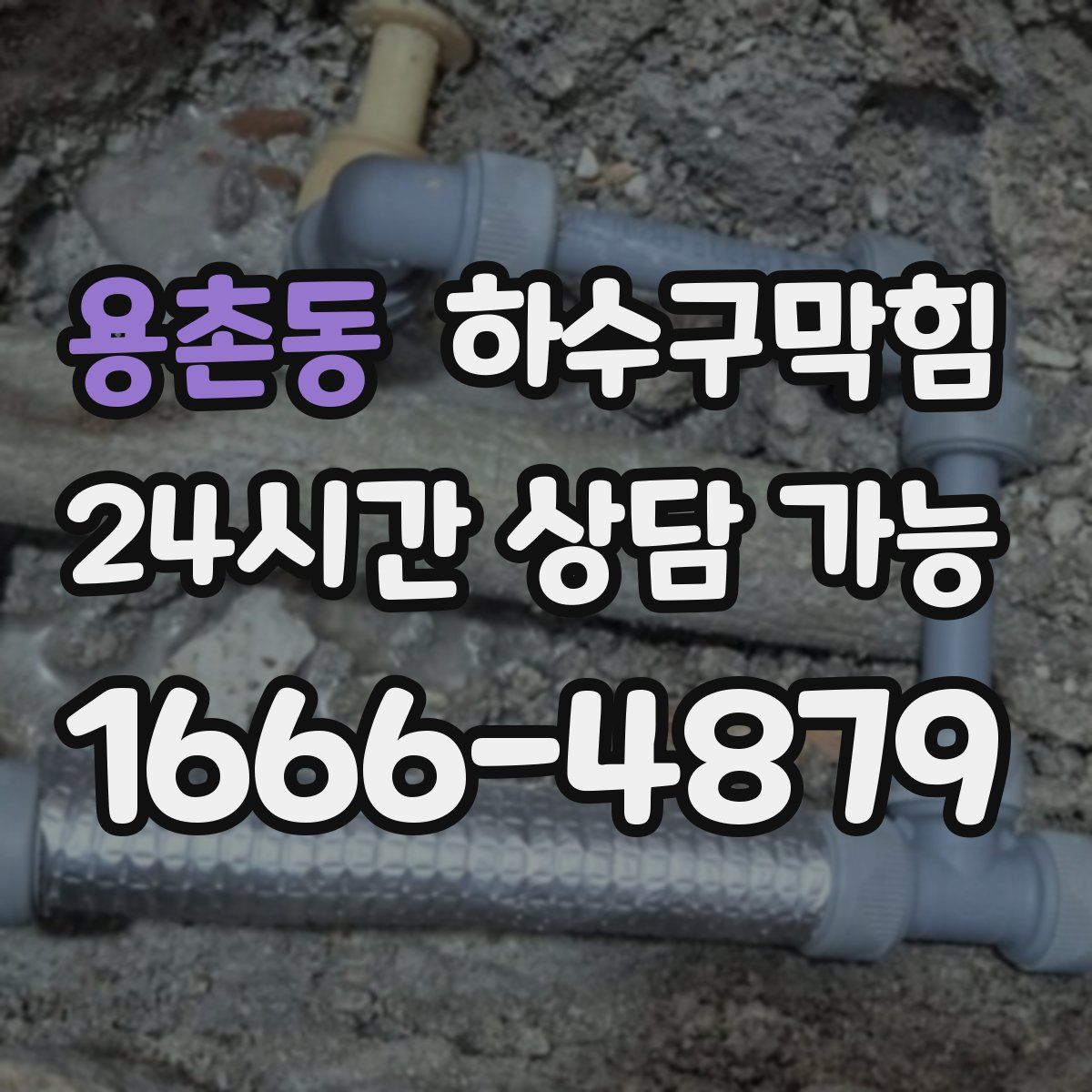 용촌동 하수구막힘