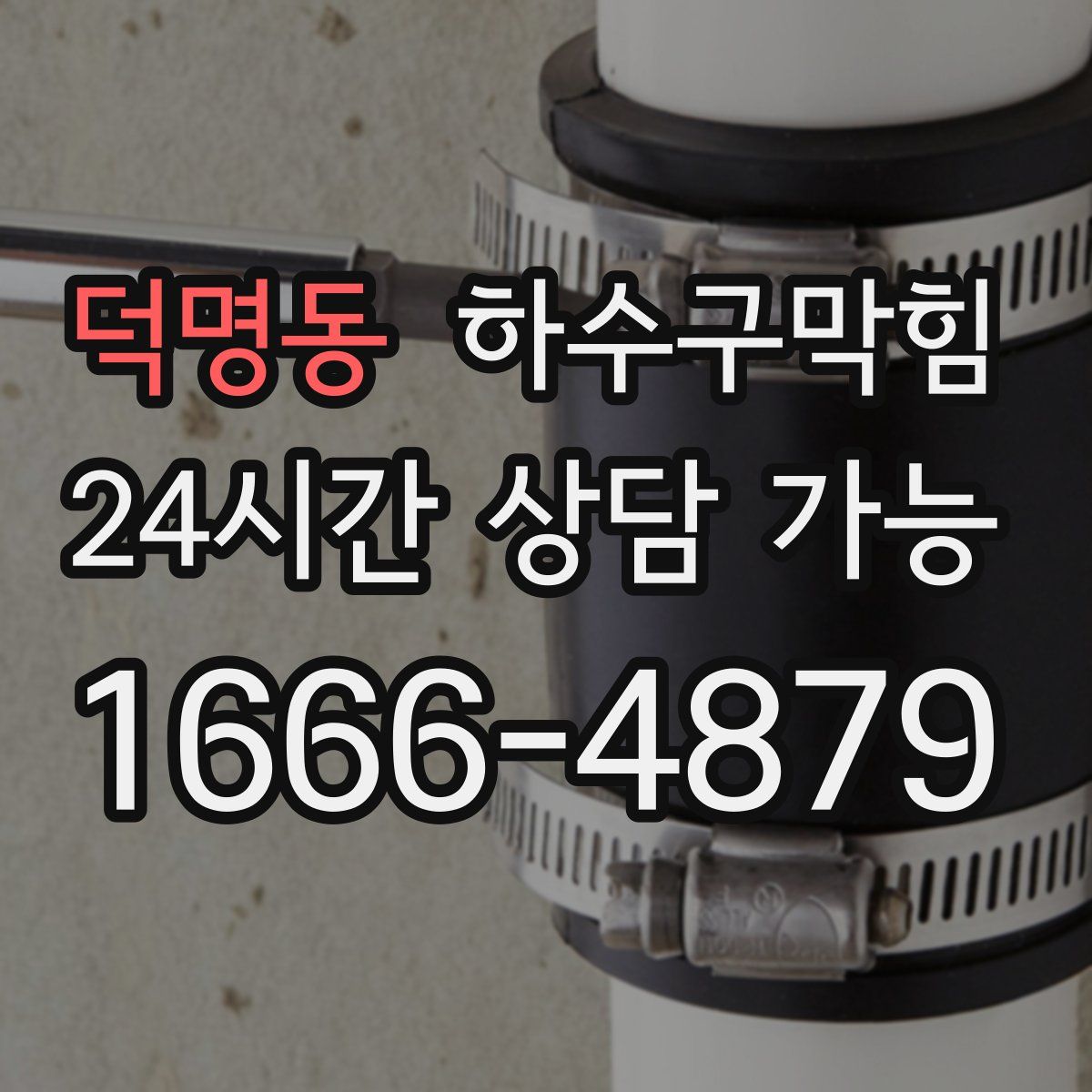 덕명동 하수구막힘