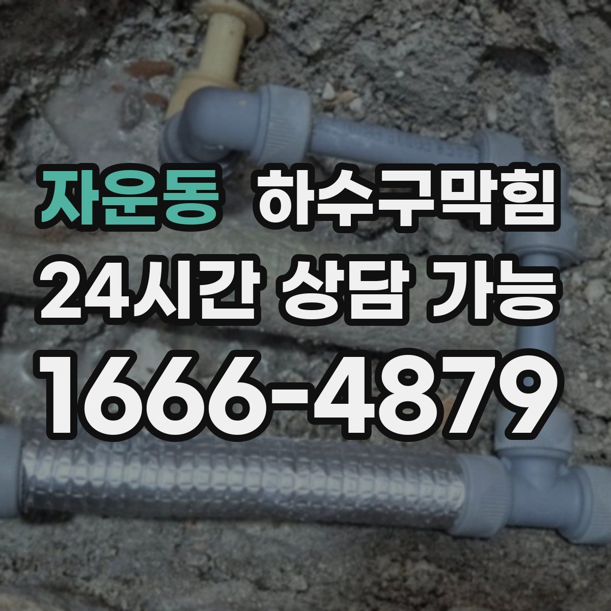 자운동 하수구막힘