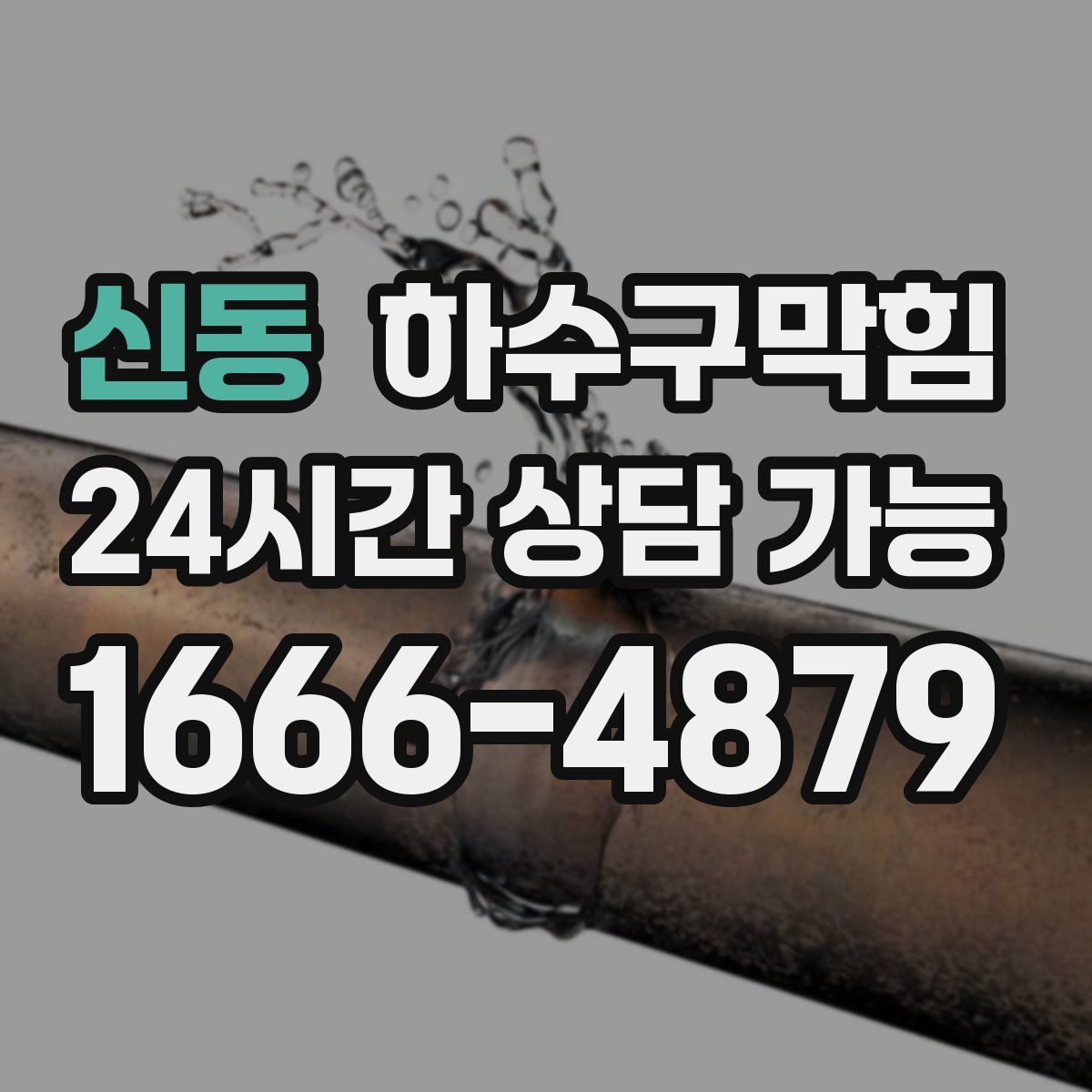 신동 하수구막힘
