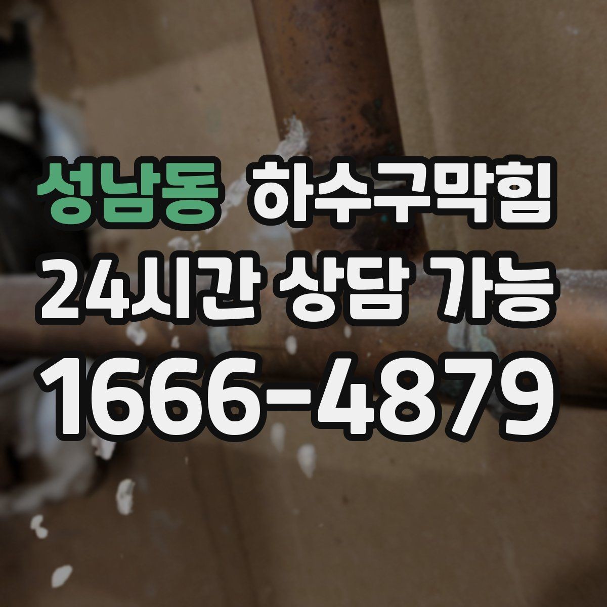 성남동 하수구막힘 빌라 화장실역류로 택배 문자가 지연된 사연