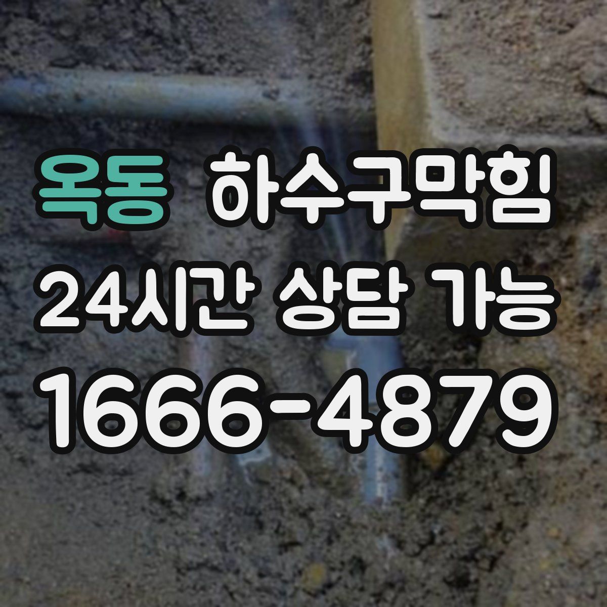 옥동 하수구막힘