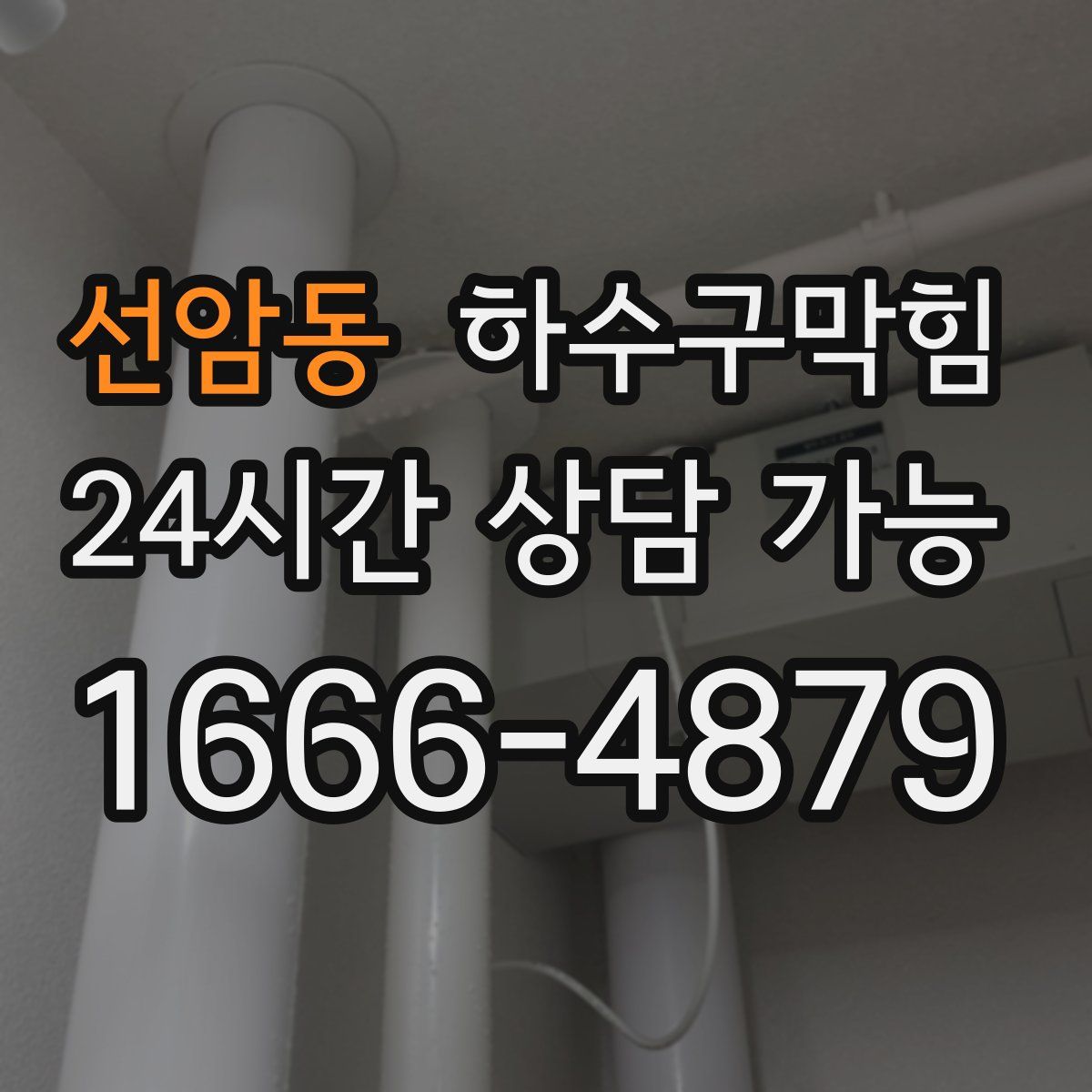 선암동 하수구막힘