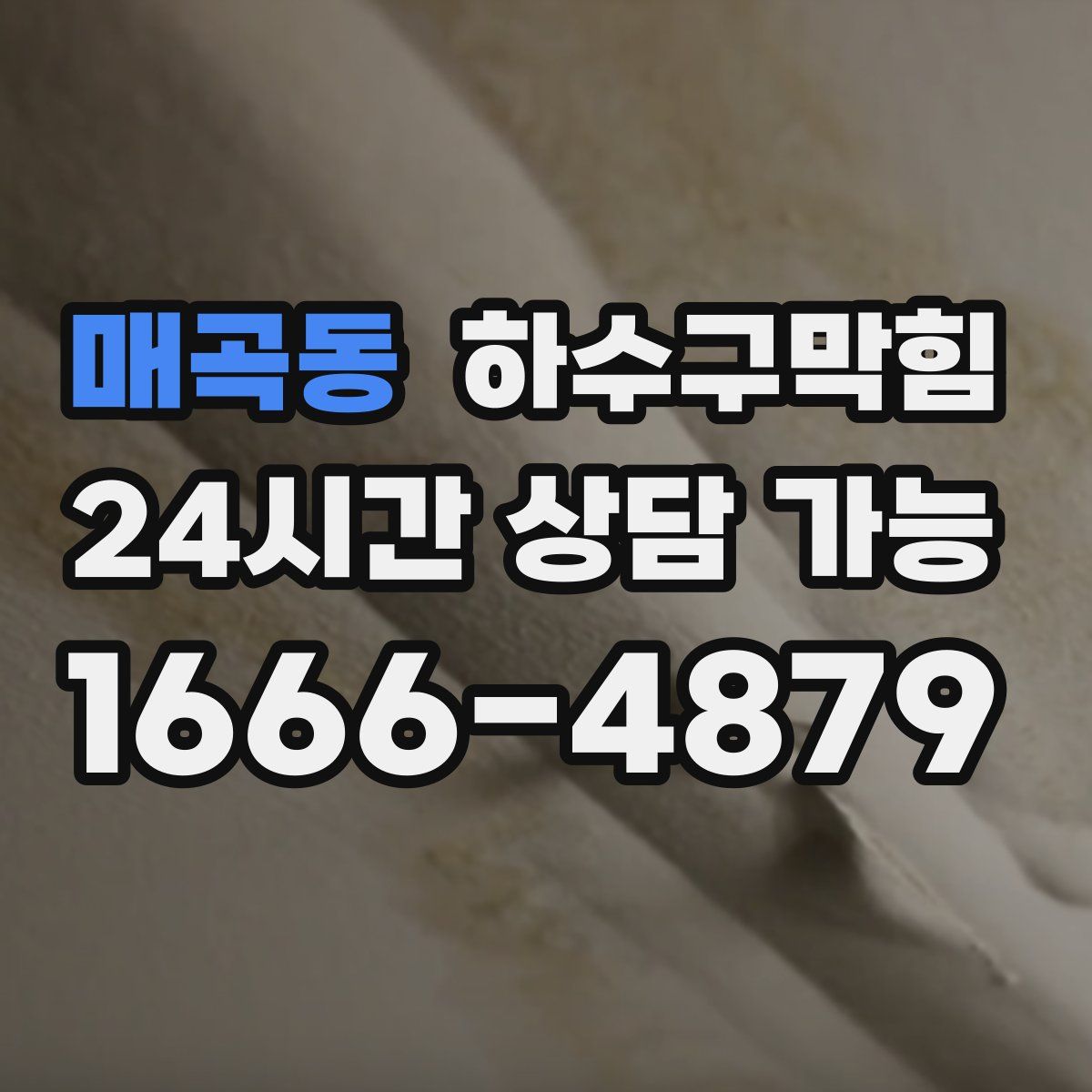 매곡동 하수구막힘