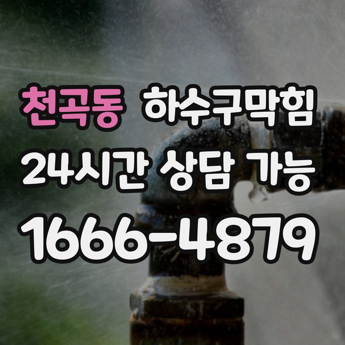 천곡동 하수구막힘