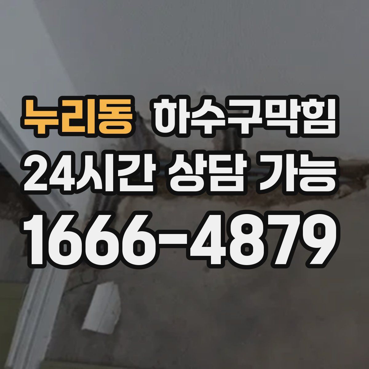 누리동 하수구막힘