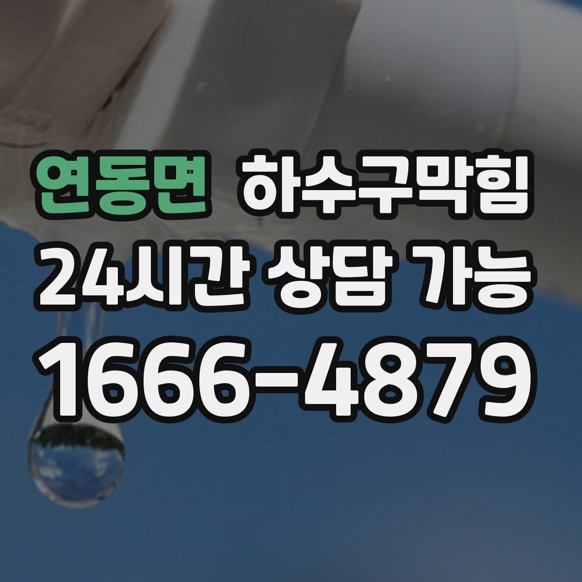 연동면 하수구막힘