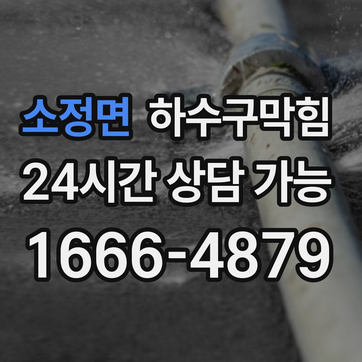 소정면 하수구막힘