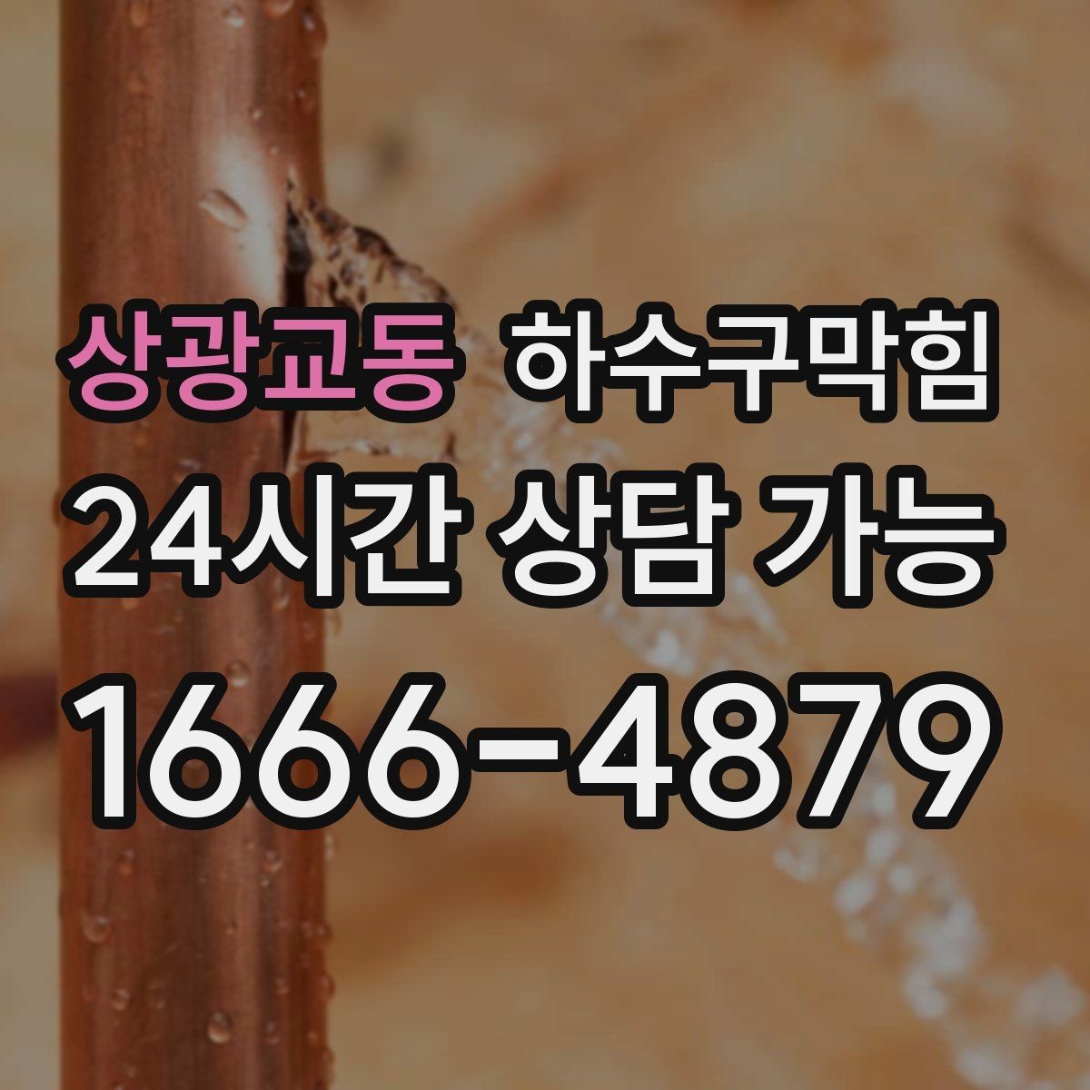 상광교동 하수구막힘 빌라 화장실역류로 택배 문자가 지연된 사연
