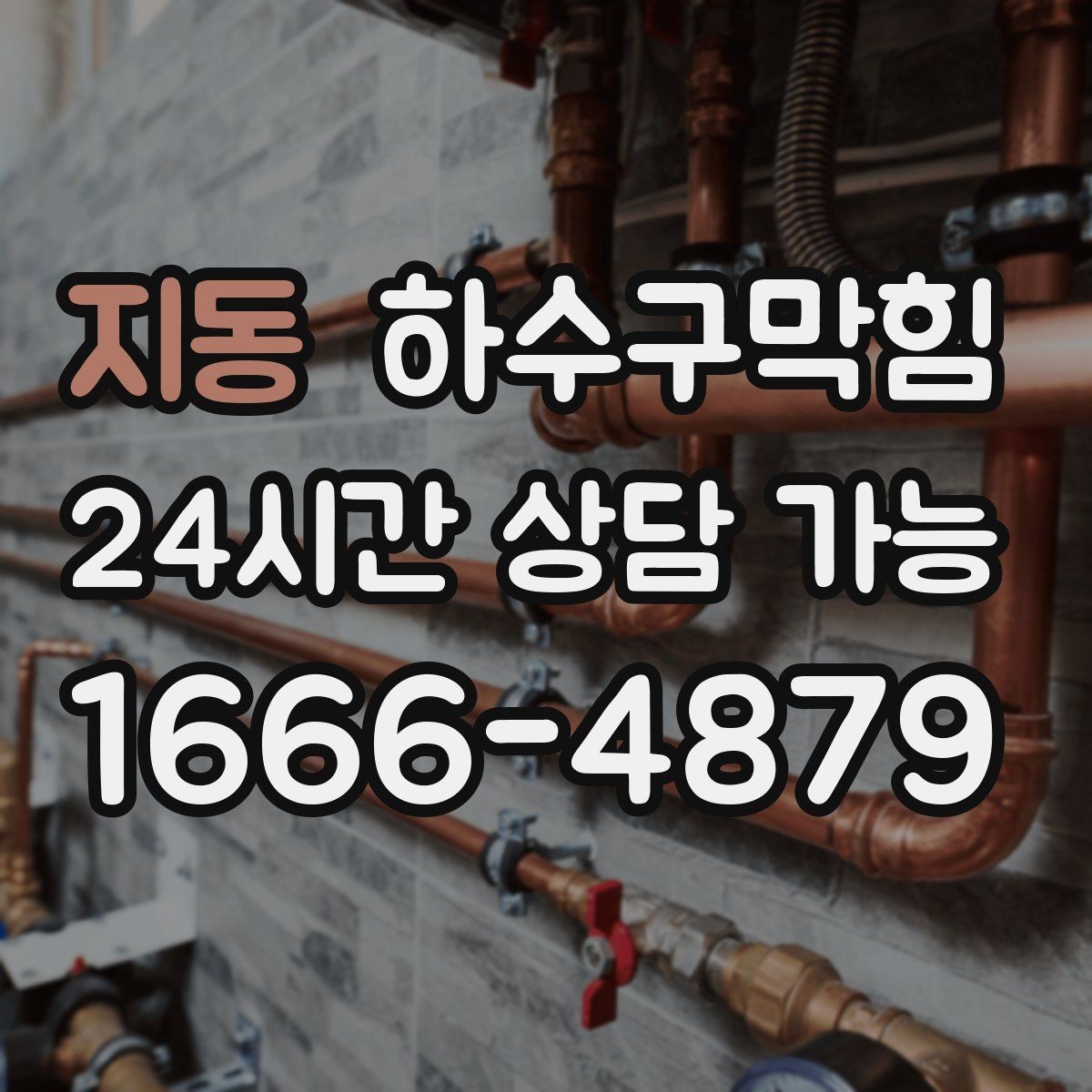 지동 하수구막힘 카트 주차 구역 바닥에 남은 지도