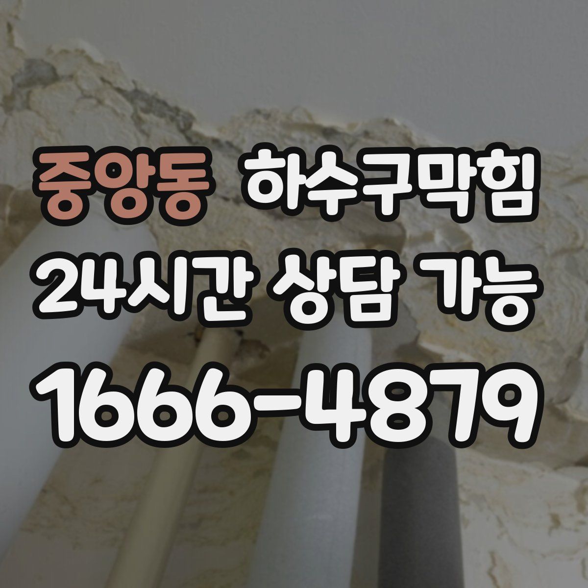 중앙동 하수구막힘