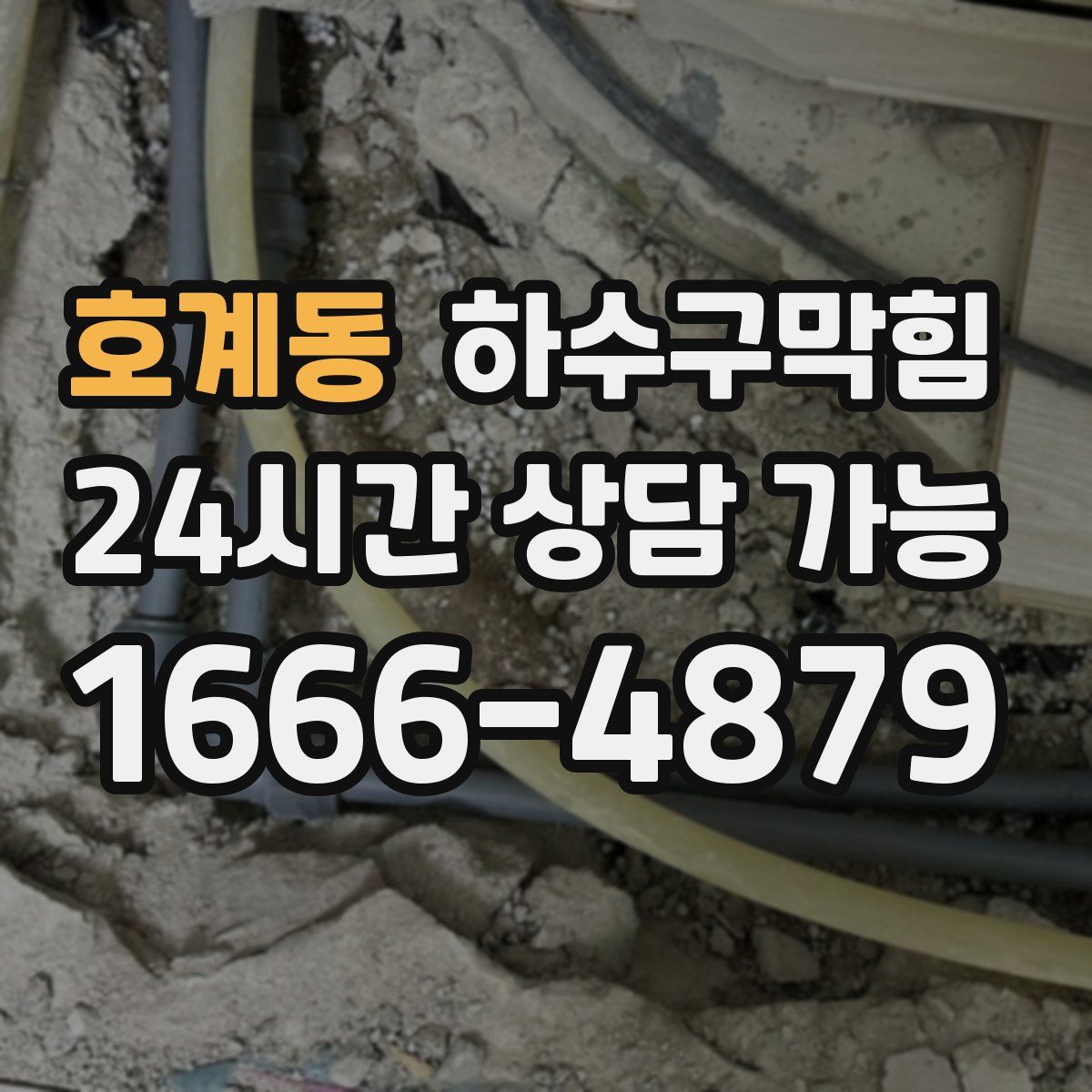 호계동 하수구막힘