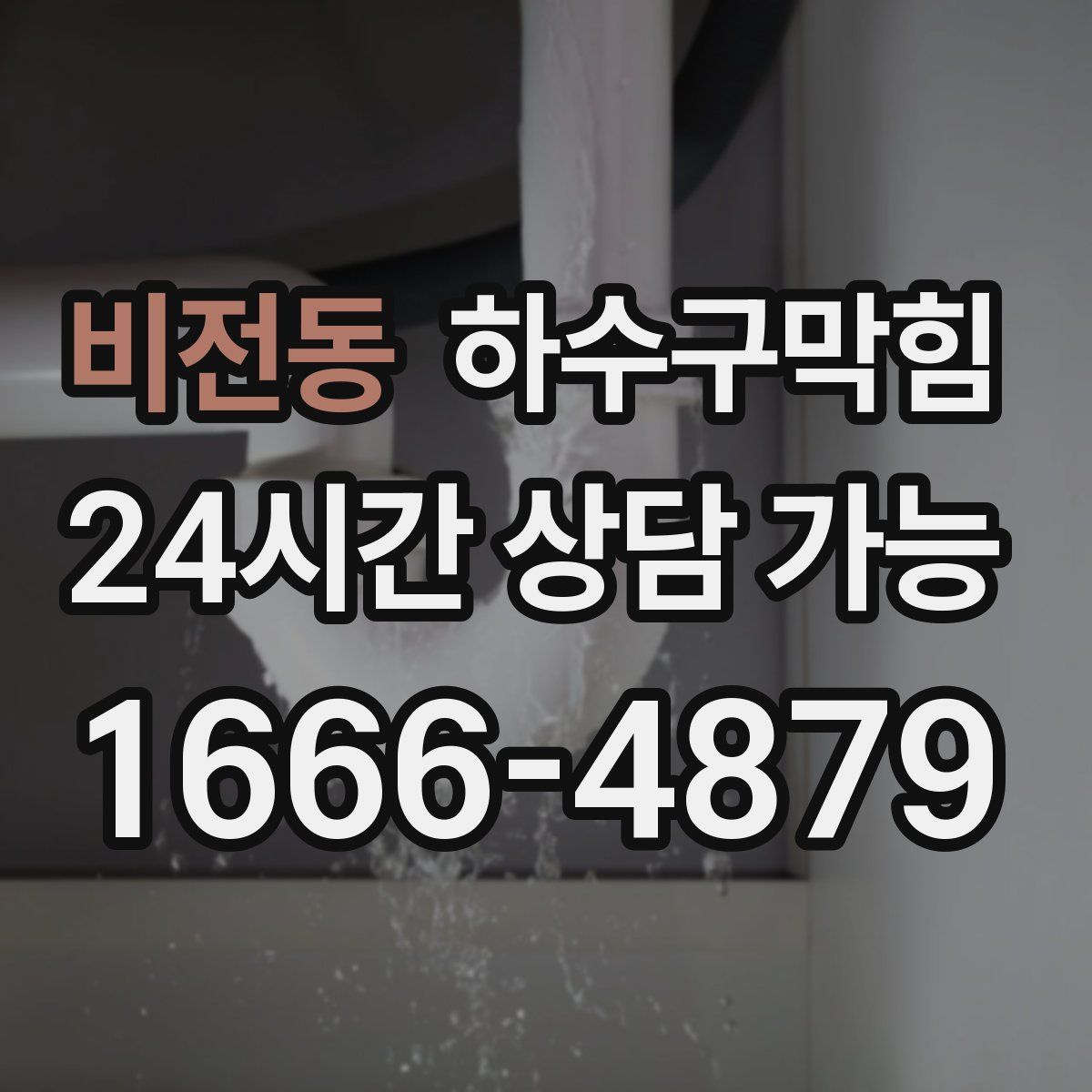 비전동 하수구막힘