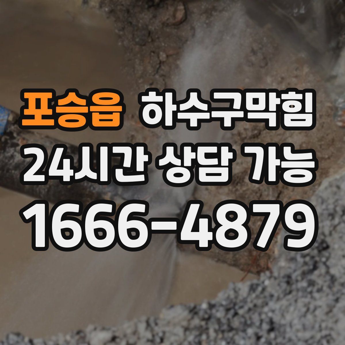 포승읍 하수구막힘