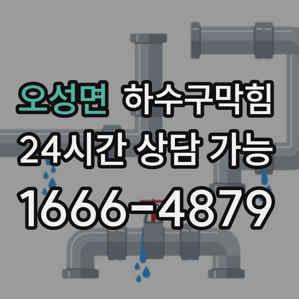 오성면 하수구막힘