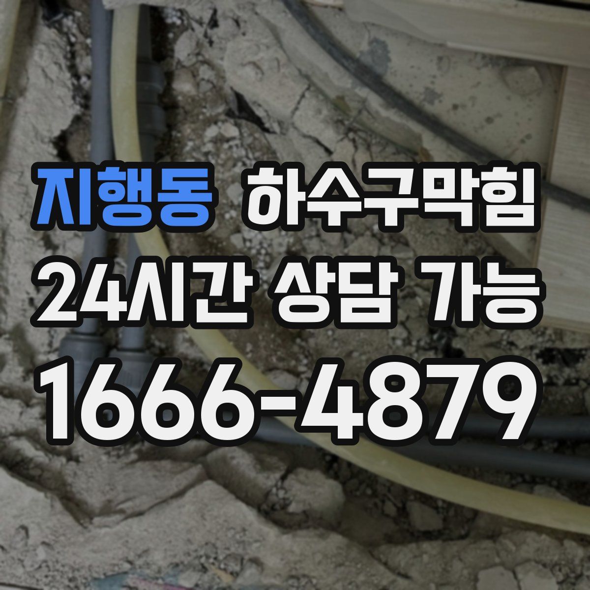 지행동 하수구막힘