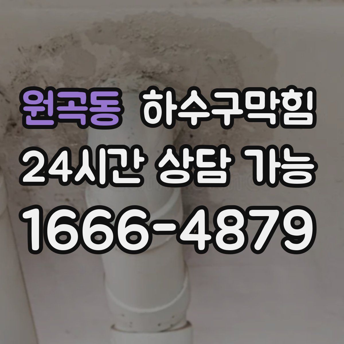 원곡동 하수구막힘