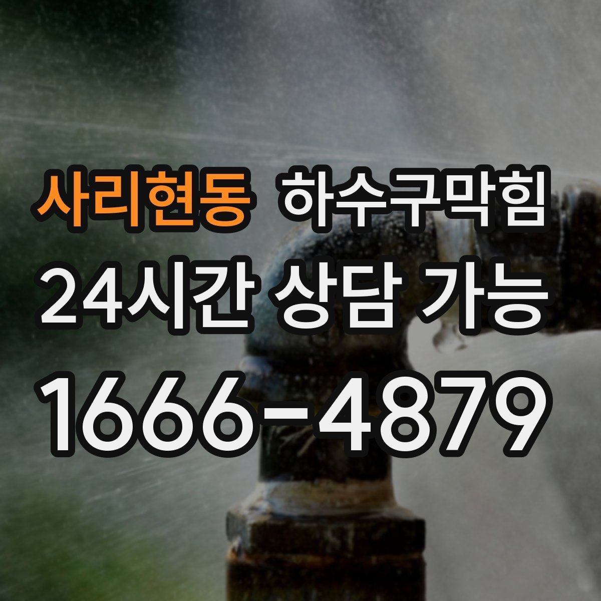 사리현동 하수구막힘 테라스 배수구 살균 소독
