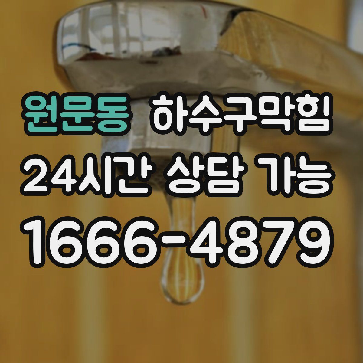 원문동 하수구막힘