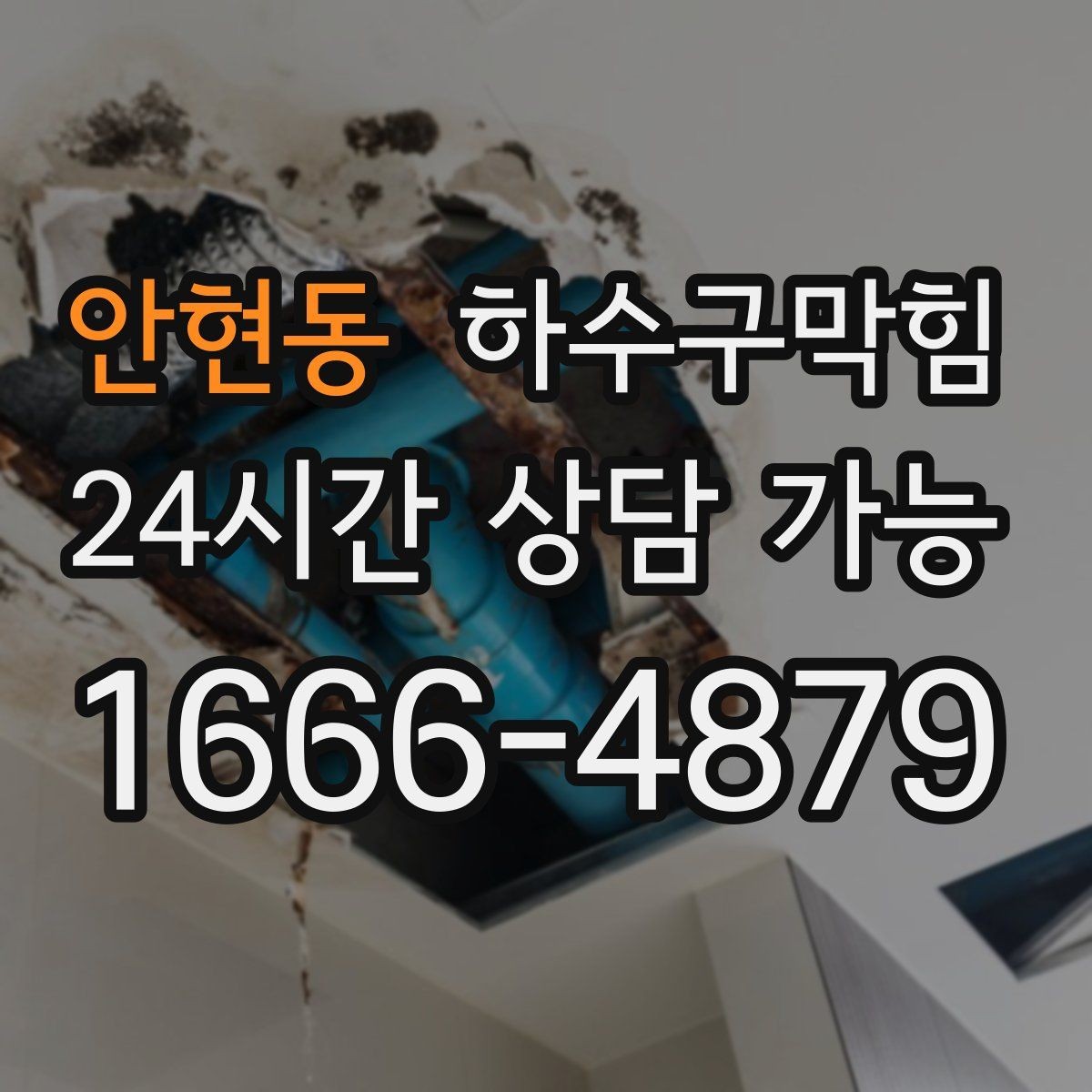 안현동 하수구막힘 대형 매장 주간 야간 이원화 점검