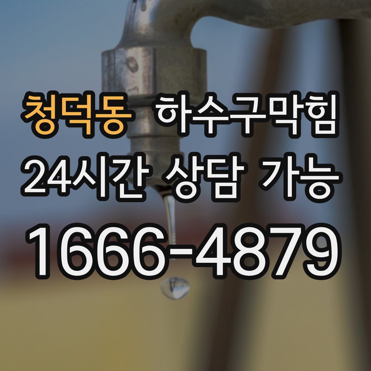 청덕동 하수구막힘