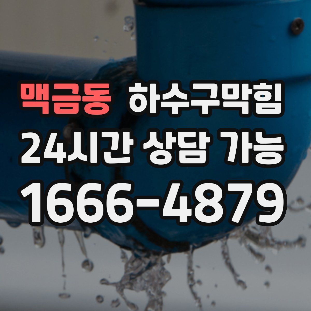 맥금동 하수구막힘