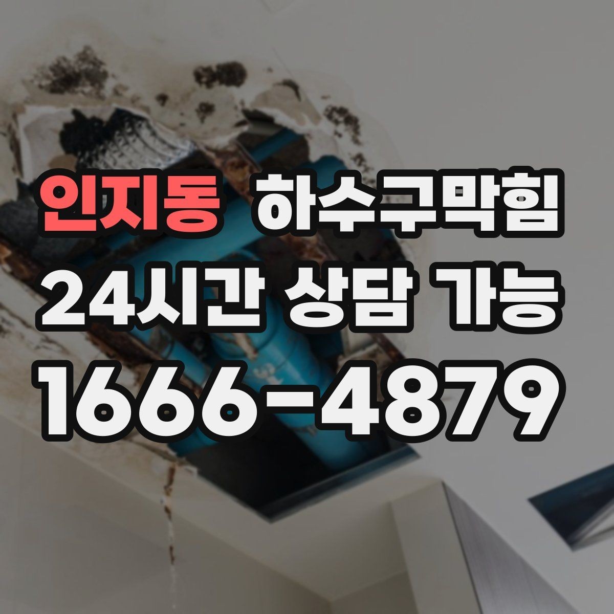 인지동 하수구막힘 분실 우산 보관대 아래 작은 웅덩이